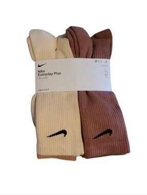 NEW Nike Men's Dri-Fit Everyday Plus Crew Socks - 6pack